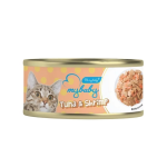 My baby 貓罐頭 吞拿魚及蝦 Tuna With Shrimp 85g (橙) (90401384B) 貓罐頭 貓濕糧 My baby 寵物用品速遞
