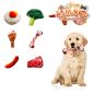 狗狗玩具-HelloDOG-高級毛絨系列-狗狗嗶嗶發聲玩具-仿真食物-1件-隨機款-其他