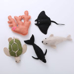 HelloDOG 玩具嚴選 毛絨貓玩具 帆布海洋動物 1隻 (隨機款) 貓咪玩具 其他 寵物用品速遞