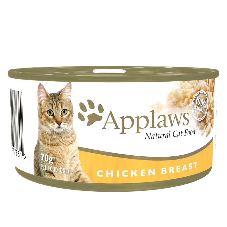 Applaws 貓罐頭 天然優質雞胸 Chicken Breast 70g (黃) (1002) (新舊包裝隨機發貨) (圖片3)