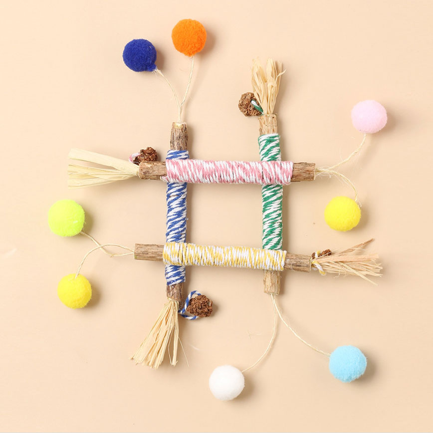 HelloDOG 玩具嚴選 貓玩具 木天蓼癭果羽毛逗貓棒 一支 (款式隨機) (圖片3)