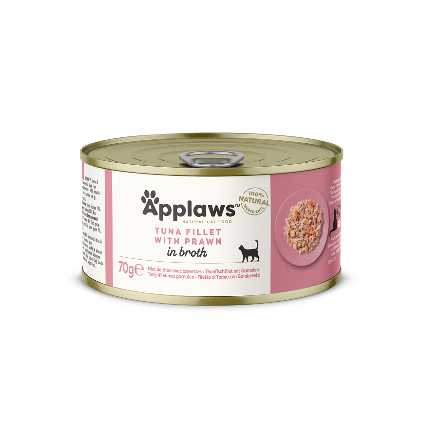 Applaws 貓罐頭 天然優質吞拿魚及蝦 Tuna with Prawn 70g (淺粉) (1008) (圖片3)