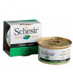 Schesir 啫喱貓罐頭 吞拿魚及海藻飯 85g (綠) 貓罐頭 貓濕糧 Natural Code 寵物用品速遞