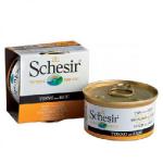Schesir 啫喱貓罐頭 吞拿魚及蘆薈飯 85g (黃) 貓罐頭 貓濕糧 Natural Code 寵物用品速遞