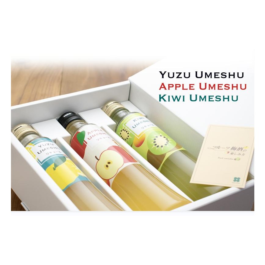 紀州果味梅酒 (柚子 蘋果 奇異果) 200ml 套裝 (三支不同口味) (圖片3)