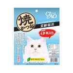 CIAO 貓零食 日本燒鰹魚條 大包裝 [高齡貓用] 5條裝 (YK-56) 貓零食 寵物零食 CIAO INABA 貓零食 寵物零食 寵物用品速遞