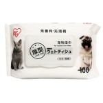 貓犬用清潔美容用品-IRIS-貓狗寵物濕紙巾-日常護理-除螨除耳垢去淚痕-100片-白色-皮膚毛髮護理-寵物用品速遞