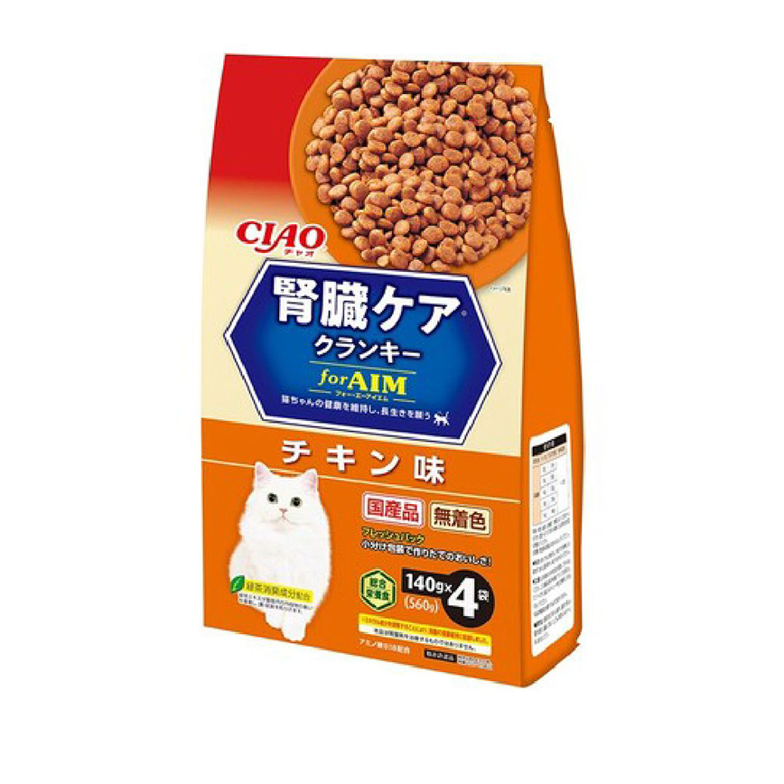 CIAO 貓糧 AIM夾心乾糧 雞肉味 140g×4 (CA-53/P-166) (新舊包裝隨機發貨) (圖片3)