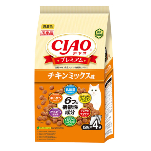 CIAO-貓糧-機能成分乾糧-雞肉味-150g×4-P-435-CIAO-INABA-寵物用品速遞