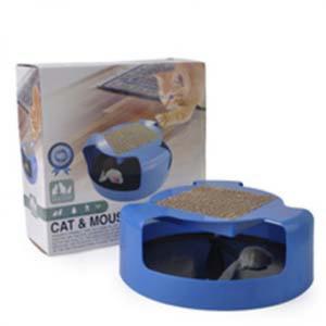 貓咪玩具-益智貓咪遊樂盤-無影鼠貓轉盤-藍-貓貓-寵物用品速遞