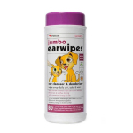 Petkin  天然蘆薈潔耳紙 珍寶裝 (PN5322) 貓犬用清潔美容用品 耳朵護理 寵物用品速遞