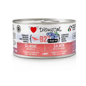 Disugual-意大利-狗罐頭-狗濕糧-水果系列-三文魚及藍莓-150g-Disugual-寵物用品速遞