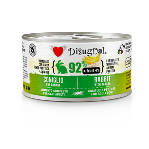 Disugual-意大利-狗罐頭-狗濕糧-水果系列-兔肉及香蕉-150g-Disugual-寵物用品速遞