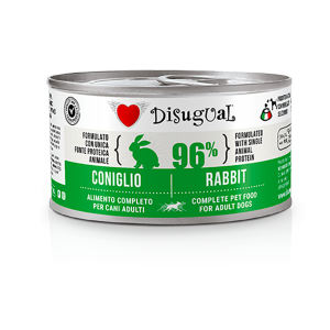 Disugual-意大利-狗罐頭-狗濕糧-單一蛋白配方-兔肉-150g-Disugual-寵物用品速遞