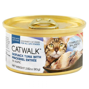 CATWALK-貓主食罐-鰹吞拿魚-鯖魚-Skipjack-Tuna-with-Mackerel-Entrée-80g-CW-TMC- 原箱24件-CATWALK-寵物用品速遞