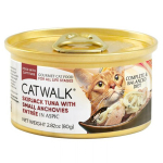 CATWALK 貓主食罐 鰹吞拿魚 + 小鳀魚 Skipjack Tuna with Small Anchovies Entrée 80g (CW-SLC)  原箱24件 貓罐頭 貓濕糧 CATWALK 寵物用品速遞