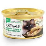 CATWALK 貓主食罐 鰹吞拿魚 + 鳀魚 Skipjack Tuna with Anchovies Entrée 80g (CW-PUC) 原箱24件 貓罐頭 貓濕糧 CATWALK 寵物用品速遞