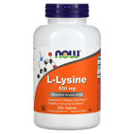 NOW Foods L-Lysine 離胺酸 NOW-00112 500mg 250 Tables 貓咪保健用品 營養膏 保充劑 寵物用品速遞