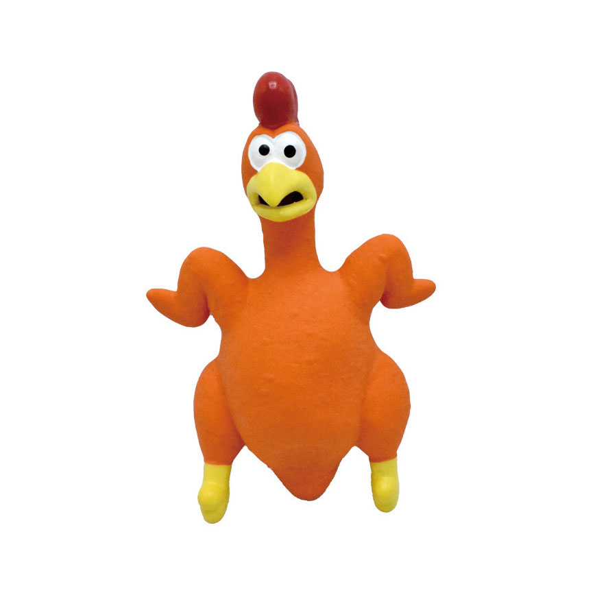 HelloDOG 狗玩具 玩具嚴選 乳膠磨牙耐咬發聲尖叫雞 (顏色隨機) (圖片3)