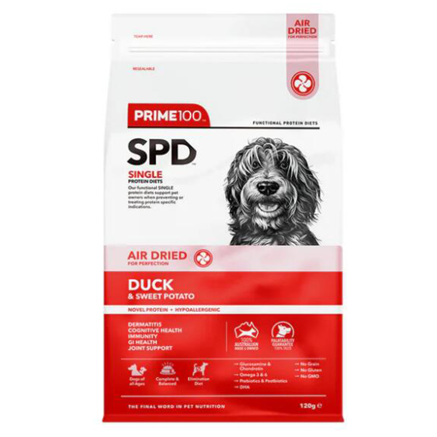 PRIME100 PRIME100 Air Dried 狗糧 成犬糧 鴨肉併蕃薯 120g (20250930)