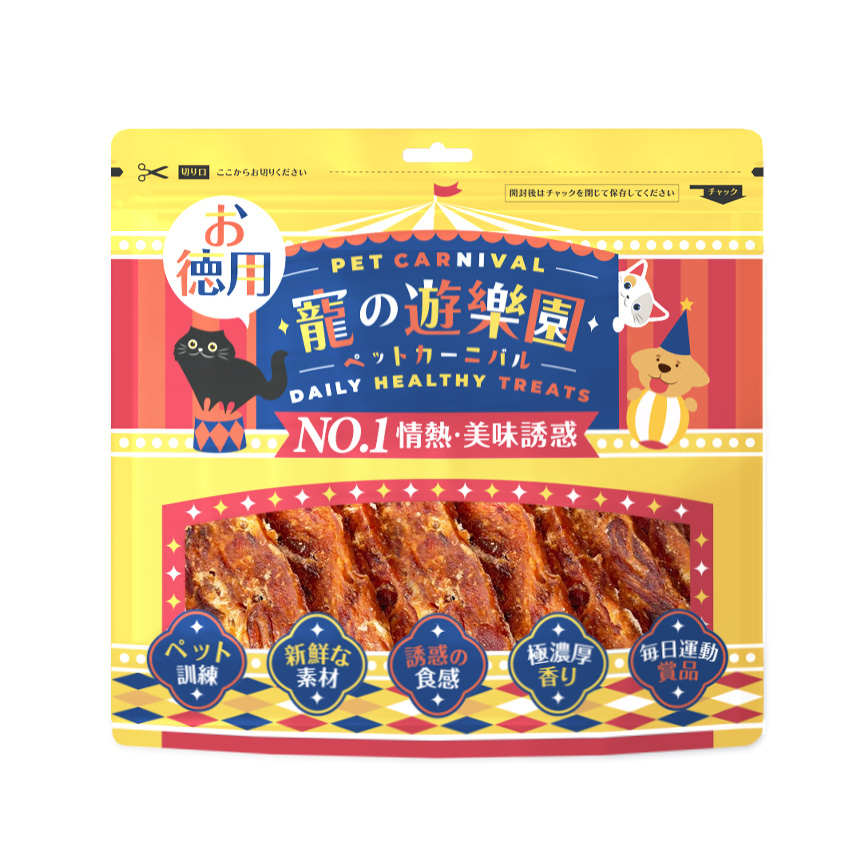 寵之遊樂園 狗零食 訓犬小食 風乾雞肉蔬菜肉塊 300g (圖片3)