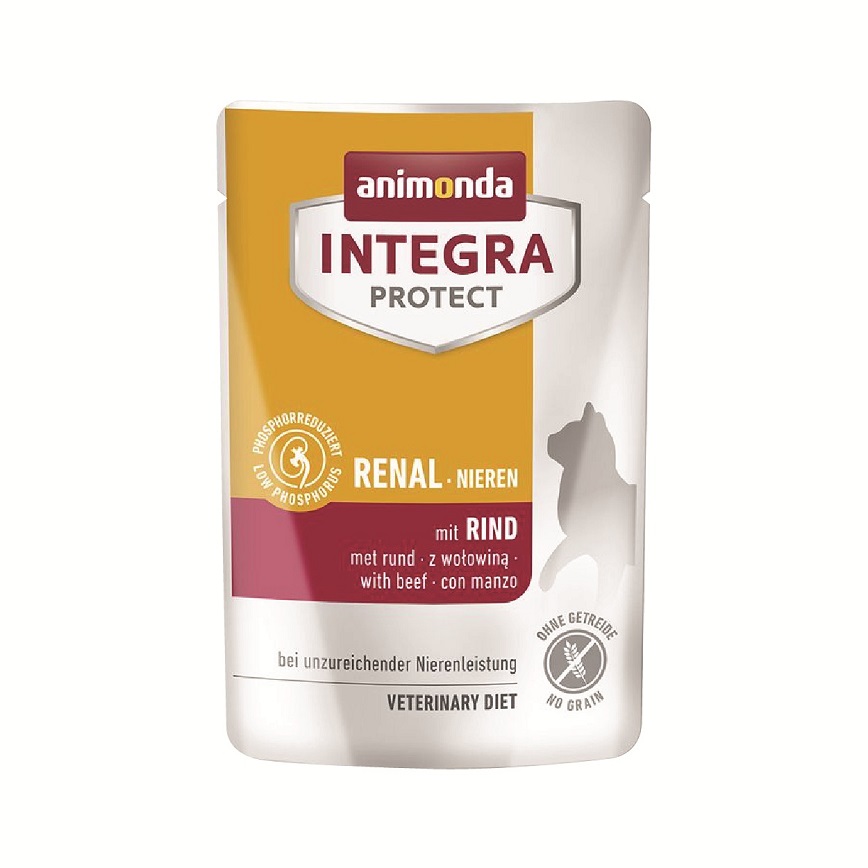 Integra Protect 處方糧 Animonda INTEGRA PROTECT 處方糧 貓濕糧 成貓腎臟 牛肉配方 85g (300223150)