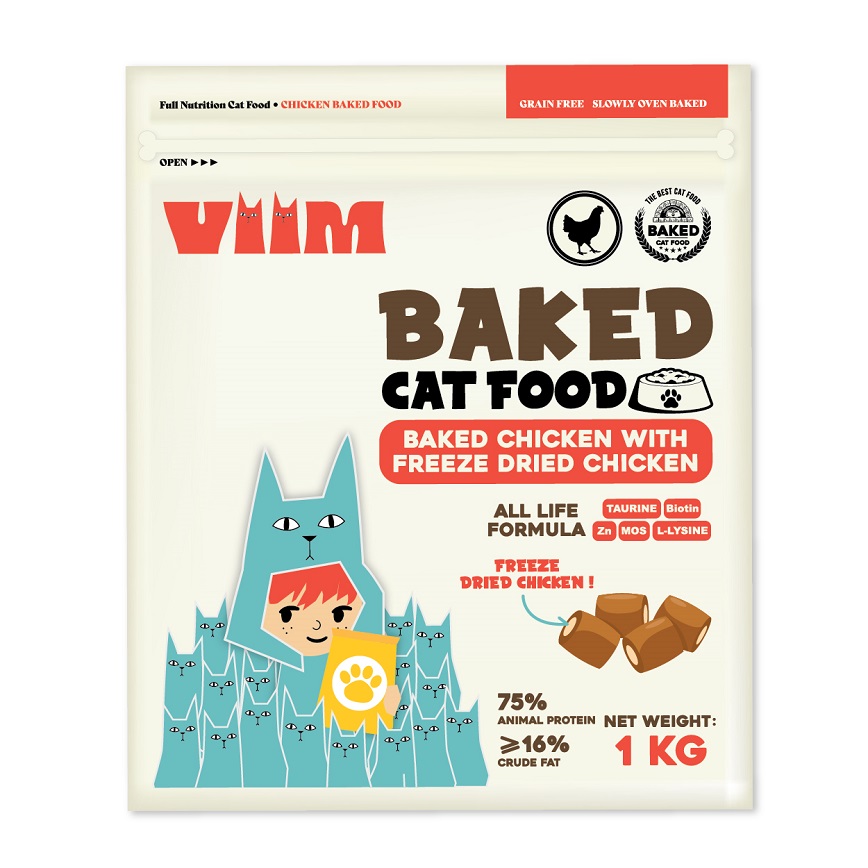 ViiM VIIM 貓糧 烘焙雞+凍乾雞肉 1kg (VIIM-101)
