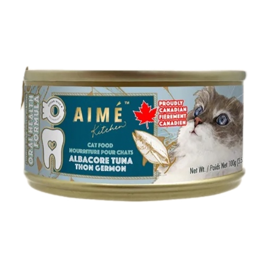 AIME Kitchen AIME Kitchen 貓罐頭 口腔強健系列 長鰭吞拿魚鮮肉罐 100g (H6613)