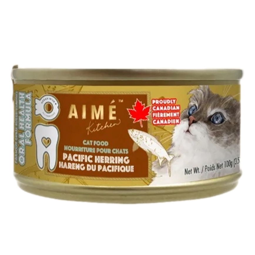 AIME Kitchen AIME Kitchen 貓罐頭 口腔強健系列 太平洋鯡魚鮮肉罐 100g (H6615)