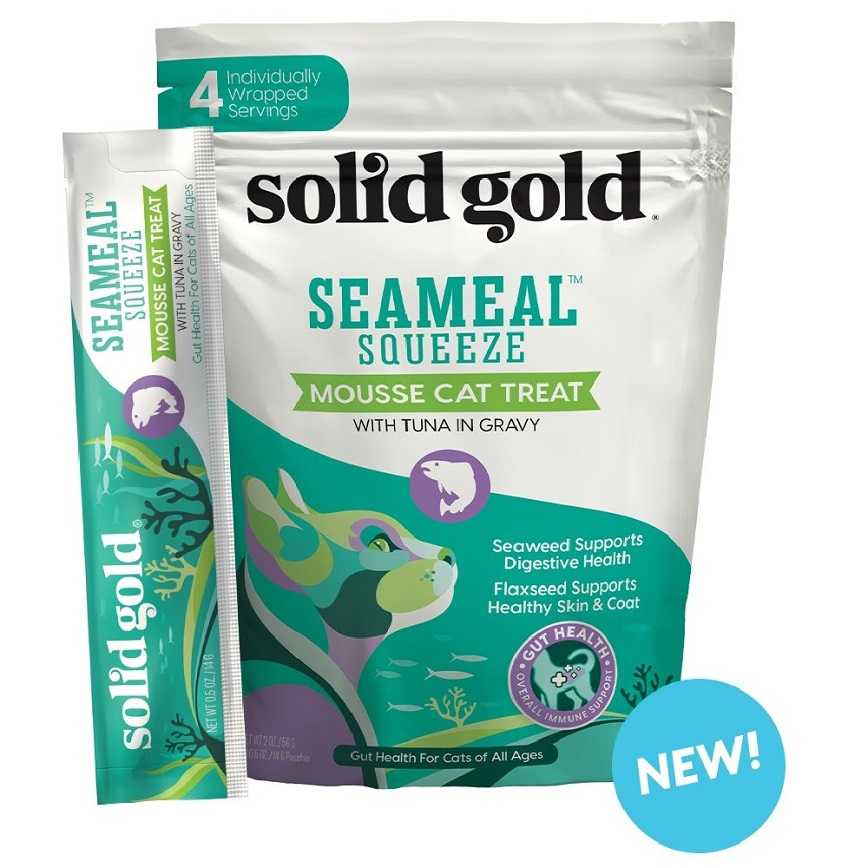 貓零食 Solid Gold 素力高 天然營養慕絲小食 吞拿魚 14g x 4 (貓隻專用) (SG518)