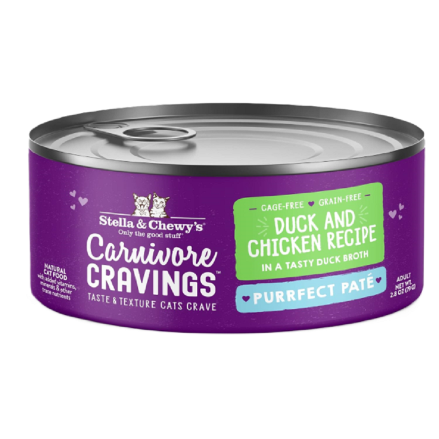 Stella and Chewy Stella & Chewy's 無穀物主食貓罐頭 滋味骨湯肉醬 成貓配方 鴨肉+雞肉 2.8oz (PPC-DC-2.8)