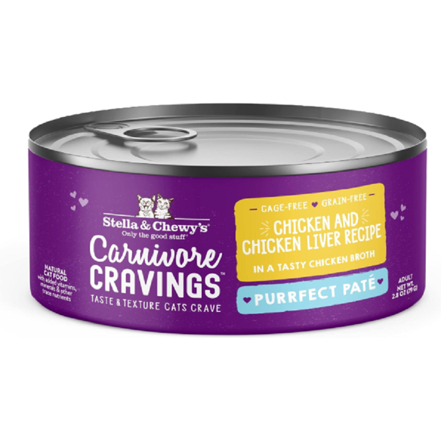 Stella and Chewy Stella & Chewy's 無穀物主食貓罐頭 滋味骨湯肉醬 成貓配方 雞+雞肝 2.8oz (PPC-CCL-2.8)