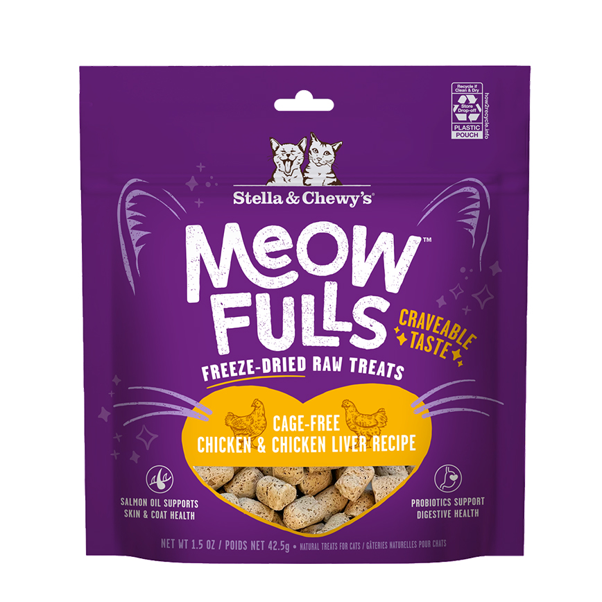 Stella Chewys Stella & Chewy's 喵呼！貓凍乾小食 雞肉+雞肝 1.5oz (MF-CCL-1.5)