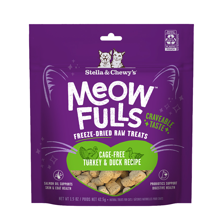 Stella Chewys Stella & Chewy's 喵呼！貓凍乾小食 火雞+鴨 1.5oz (MF-TD-1.5)