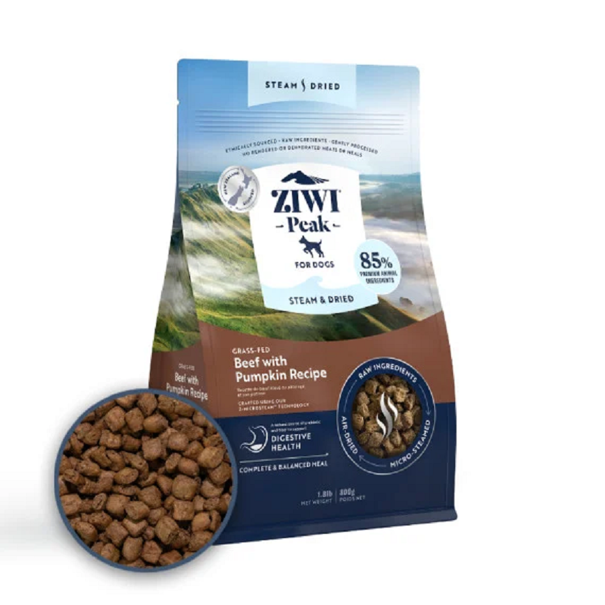 ZiwiPeak ZiwiPeak 狗糧 微蒸風乾系列 草飼牛肉 配南瓜 食譜 800g (ZSDB0.8)