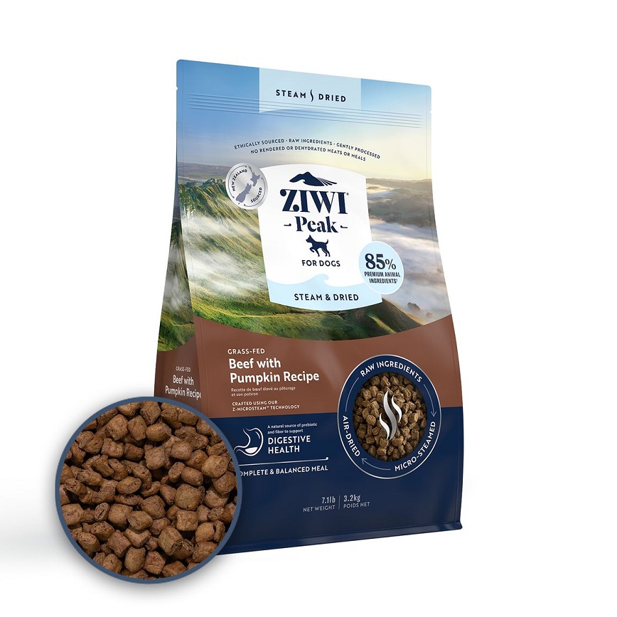 ZiwiPeak ZiwiPeak 狗糧 微蒸風乾系列 草飼牛肉 配南瓜 食譜 3.2kg (ZSDB3.2)