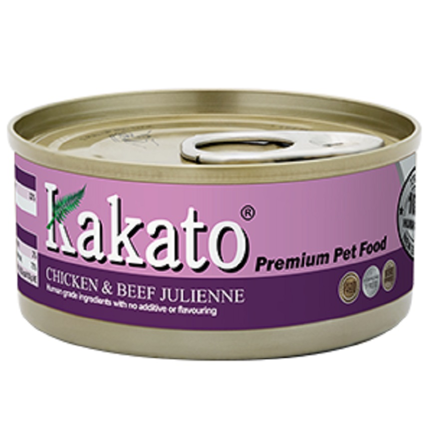 Kakato Kakato 罐頭 貓狗罐頭 雞肉及牛肉絲 Chicken with Beef Julienne 70g (貓狗共用) (TD0704THK)
