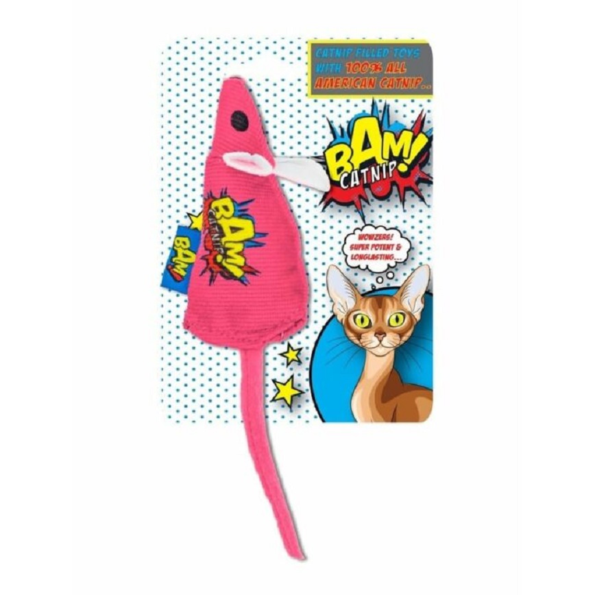 貓玩具 BAM! Catnip 貓玩具 薄荷粉紅老鼠 (0B30541)