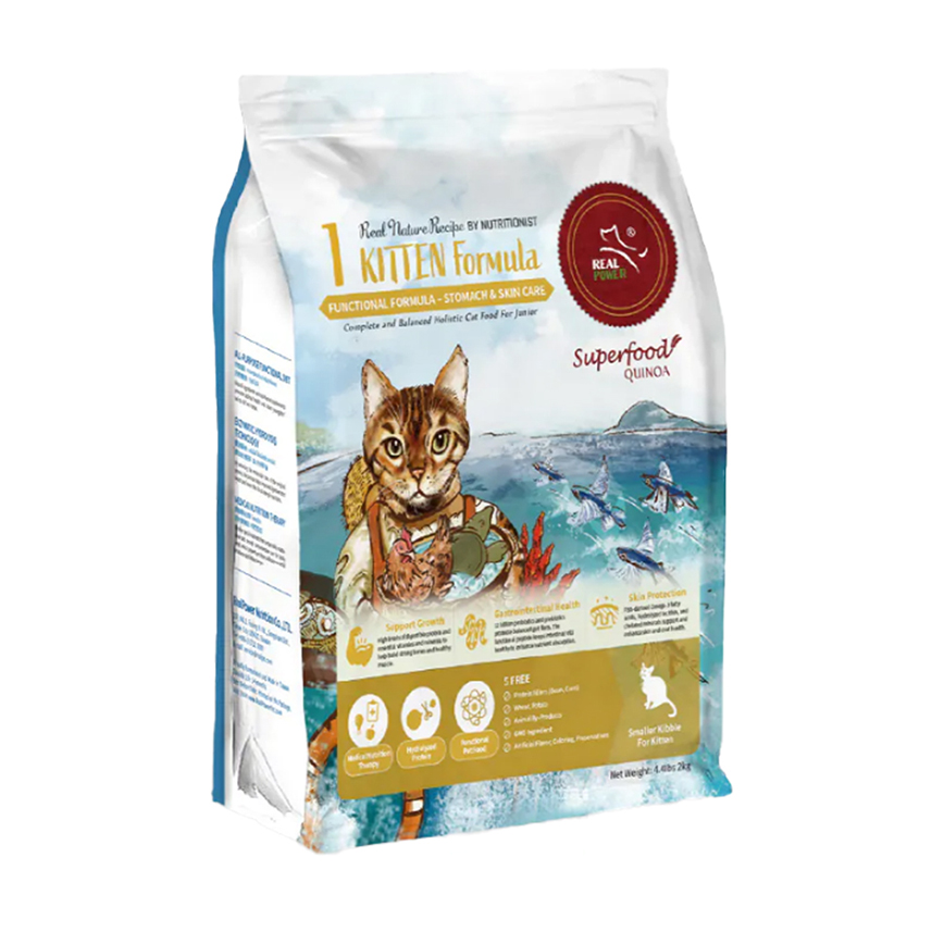 Real Power Real Power瑞威 貓糧 天然平衡貓糧 幼貓 腸胃護膚配方 2kg (NO.1)