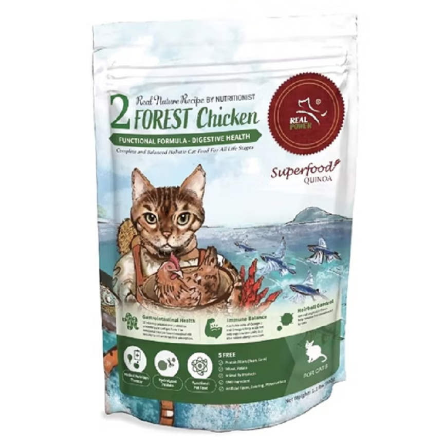 Real Power Real Power瑞威 貓糧 天然平衡貓糧 全齡配方 森林燉雞 60g (NO.2)