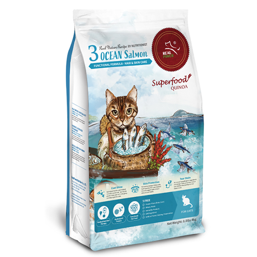 Real Power Real Power瑞威 貓糧 天然平衡貓糧 全齡配方 海洋魚貝 10kg (NO.3)