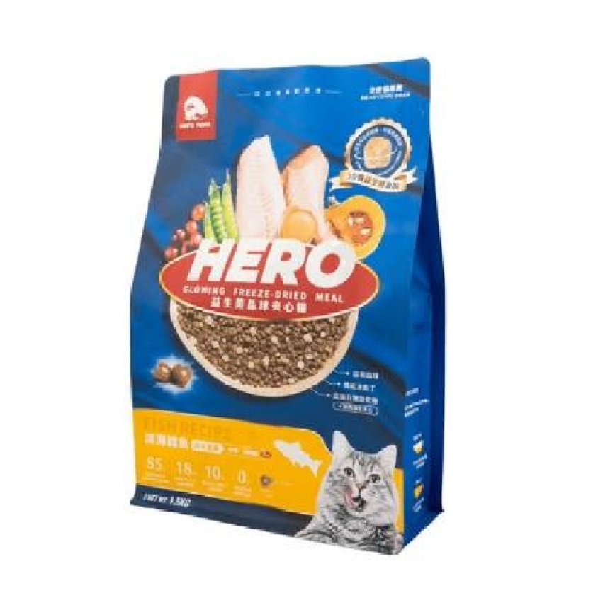 HEROMAMA HeroMama 貓糧 益生菌晶球夾心糧 深海鱈魚 1.5kg