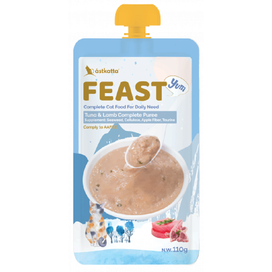 Astkatta Astkatta Feast 貓濕糧 鮮肉盛宴營養主食包 吞拿魚羊肉 110g (P00165)