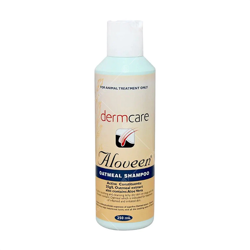 貓犬用清潔美容用品 三條毛 Dermcare Aloveen Shampoo 貓犬用 燕麥沖涼液 250ml