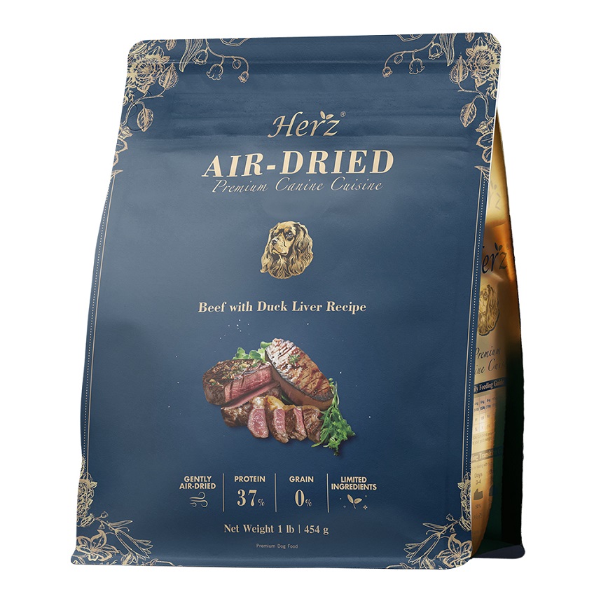Herz Herz赫緻 美饌頂級低溫風乾犬糧 嫩牛佐頂級鴨肝 1kg (EPD041)