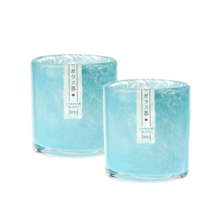 酒 沒有品牌 純手工古法冰凍燒 清酒聞香杯 酒杯玻璃杯 海藍 1個