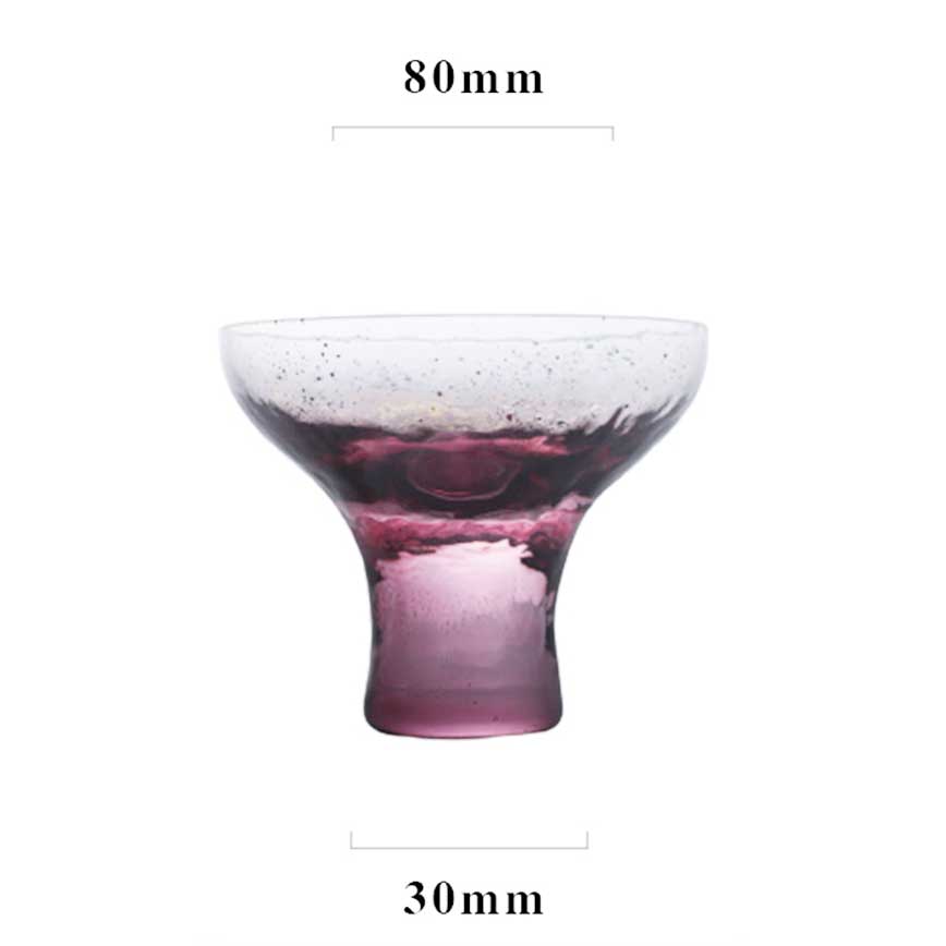 清酒杯 日式清酒杯 粉紅夢幻星空 高杯 1個