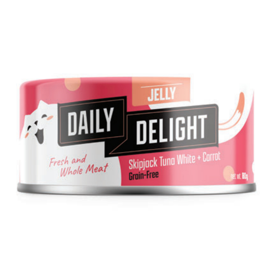 貓罐頭 Daily Delight Jelly啫喱系列 貓罐頭 白鰹吞拿魚+胡蘿蔔 80g (DD51)