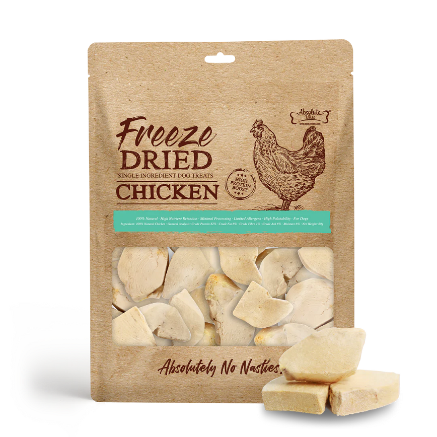 Absolute Bites Absolute Bites 貓狗小食 凍乾雞 60g (AB-4803)