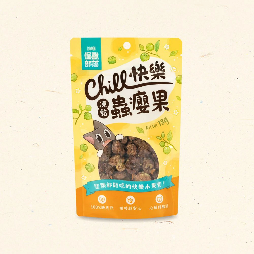 怪獸部落 怪獸部落 貓零食 快樂凍乾蟲癭果 18g